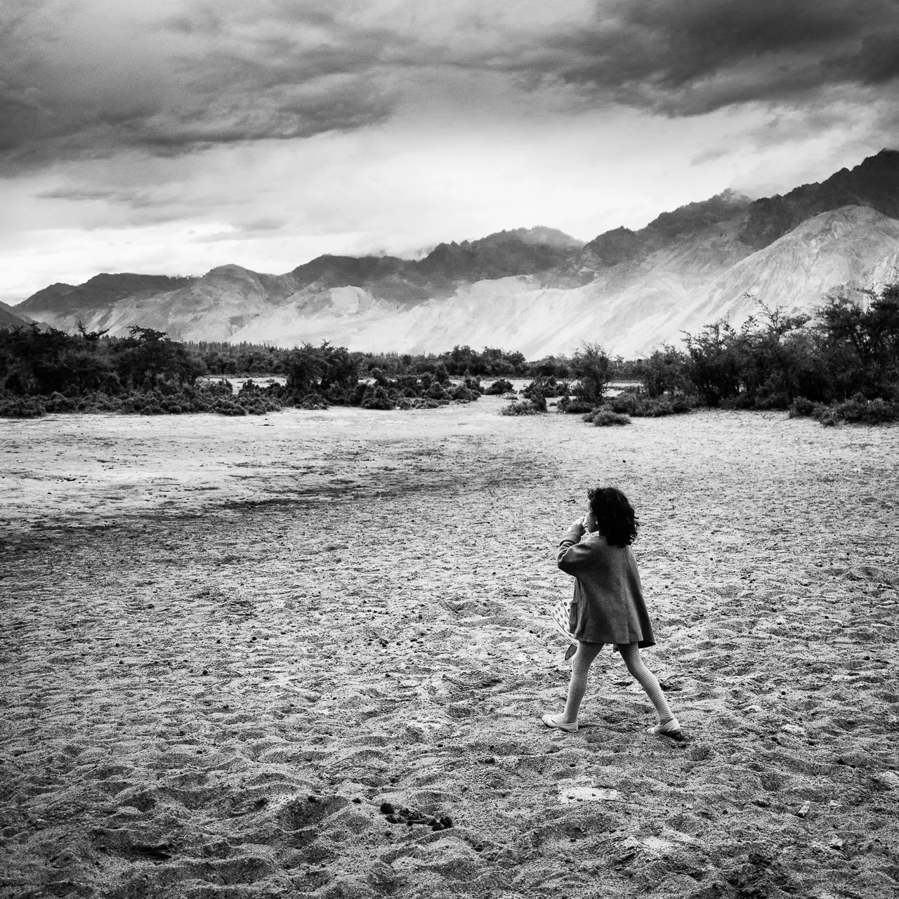 Walk in the desert. Hunder, vallée de la Nubra au Ladakh.