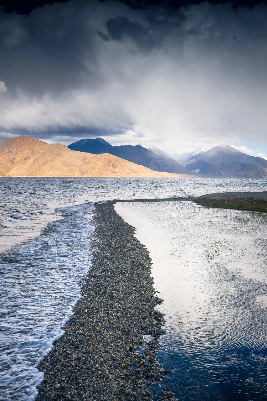 Paysage du lac Pangong Tso