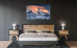 Photo d'art paysage montagne Mont Blanc