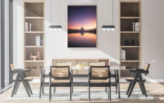 Tableau photo montagne du Cervin Matterhorn au coucher du soleil suisse Zermatt