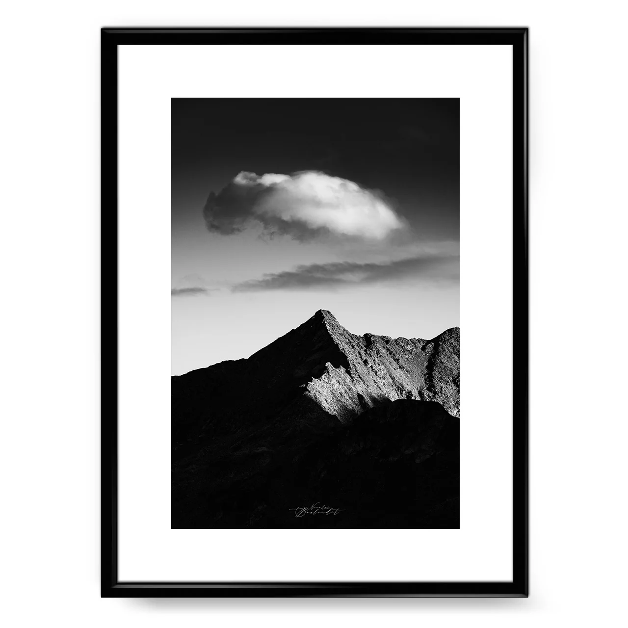 Photo noir et blanc Alpes de l'Otztal