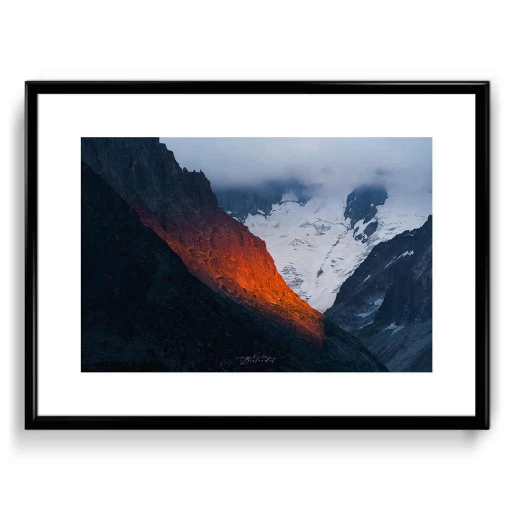 Coucher de soleil Chamonix