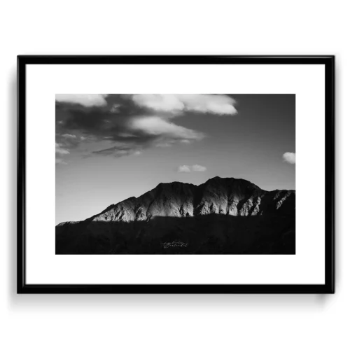 Photo alpes de l'Otztal noir et blanc