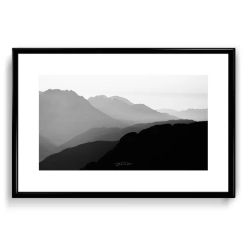 photo Dolomites noir et blanc