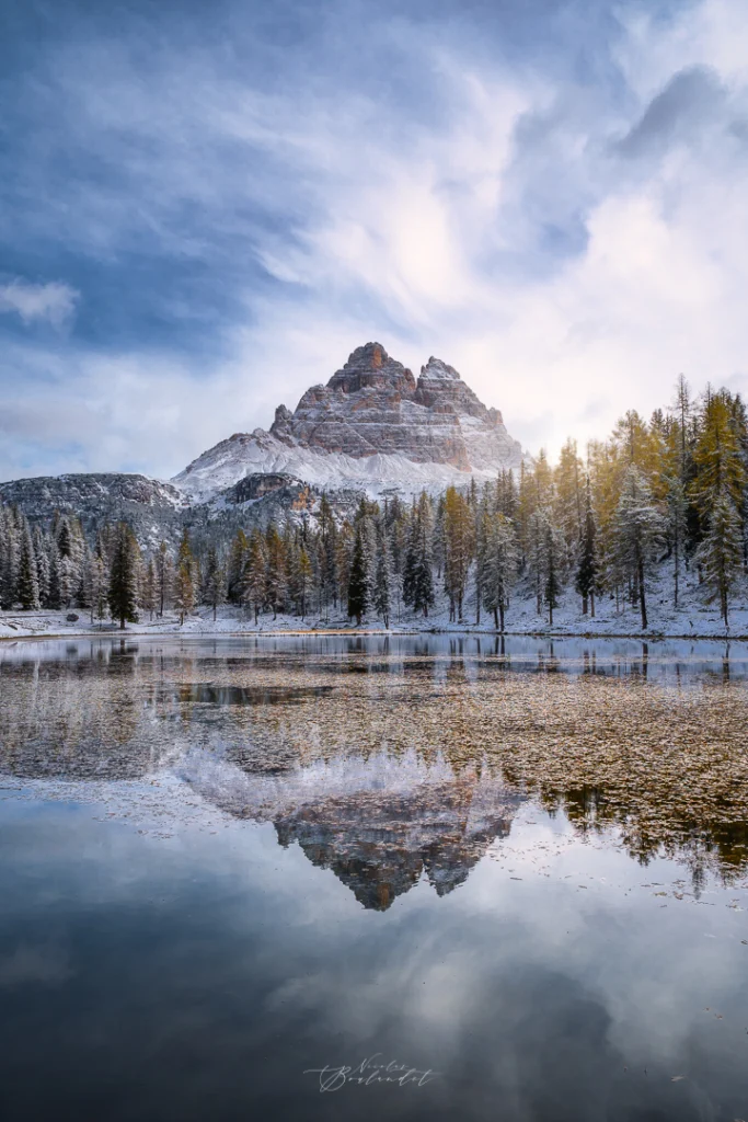 Tre cime di lavaredo en Hiver de misurina