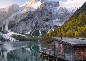 Lago di Braies Dolomites Val di braies Alto Adige