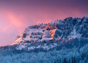 Chartreuse Mont Outheran enneigé