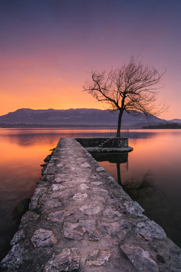 Lever de soleil au Bourget du Lac