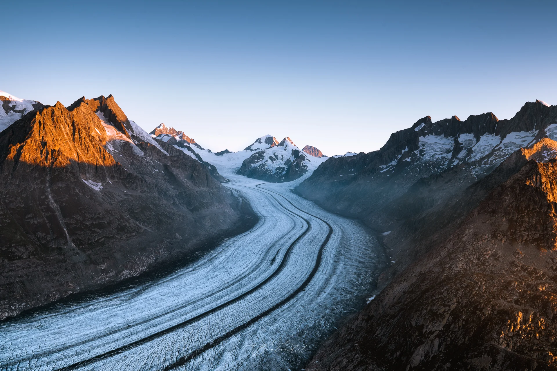 Glacier Aletsch en Suisse