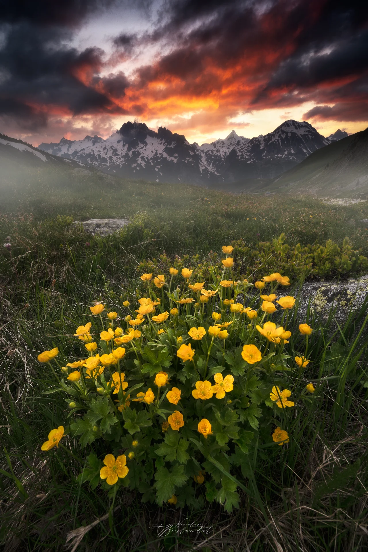 Coucher de soleil sur la Maurienne Coucher de soleil Maurienne