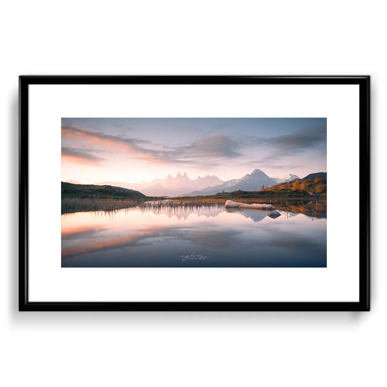 tableau photo de montagne des aiguilles d'arves pour décoration intérieure